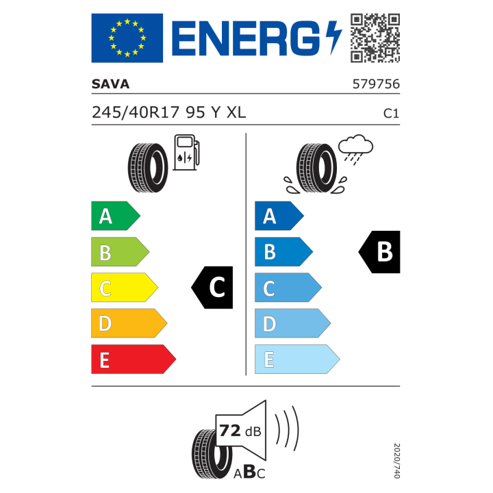 Sava Intensa UHP 2 245/40R17 95Y XL