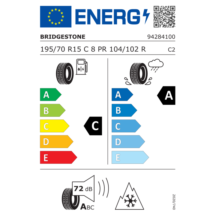 Bridgestone Duravis All Season 195/70R15 C 104/102R