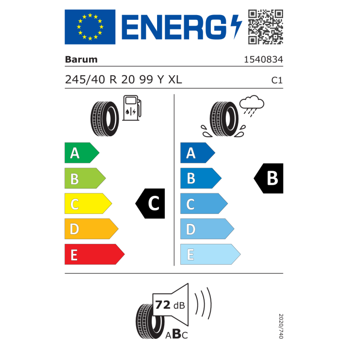 Barum Bravuris 5HM 245/40R20 99Y XL