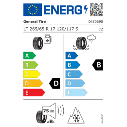 General Grabber AT3 265/65R17 120/112S