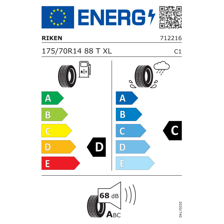 Riken Road 175/70R14 88T XL