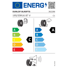 Dunlop BlueResponse TG 195/55R16 87V