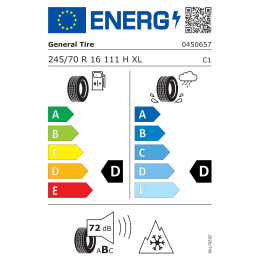 General Grabber AT3 245/70R16 111H XL