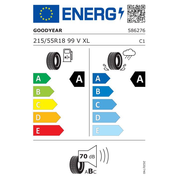 Goodyear Efficientgrip Performance 2 215/55R18 99V XL