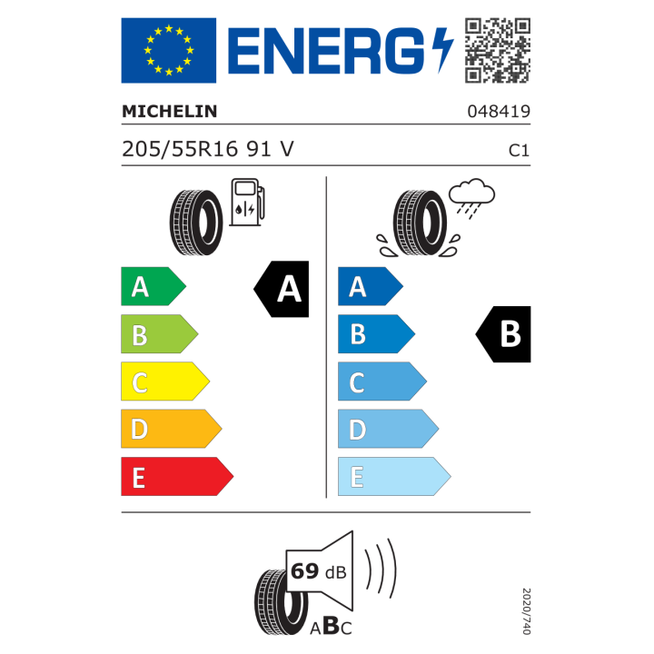 Michelin E Primacy 205/55R16 91V